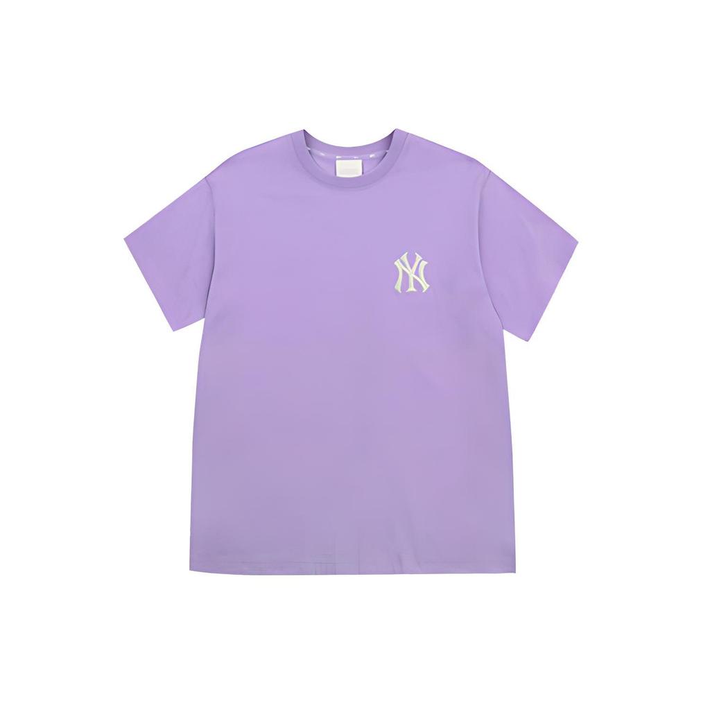 MLB New York Yankees T Shirts Unisex Blue Purple Crew Neck Moderate Straight Fit 31TSM5131-50V