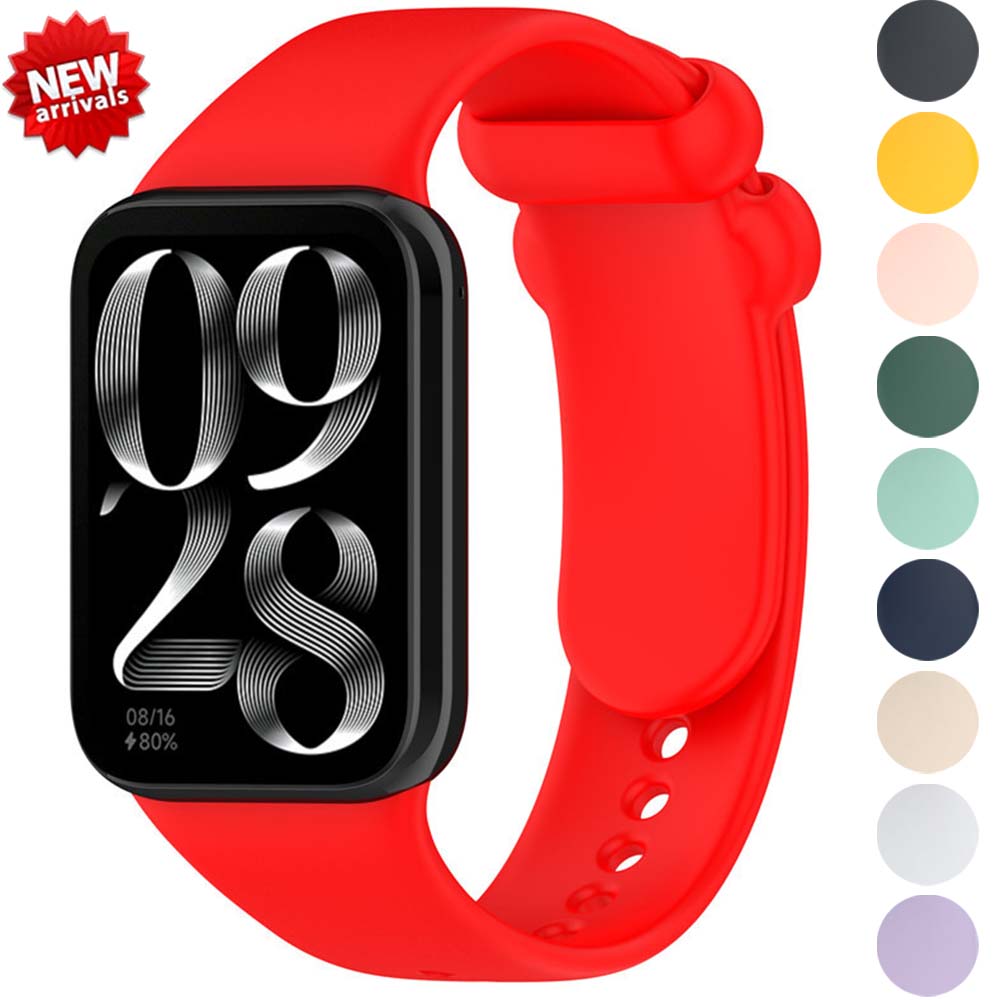 Silicone Band for Redmi Watch 4 Strap Smart Watch Accessories Watchband Wrist Correa Bracelet Replacement Belt for Mi Band 8 Pro