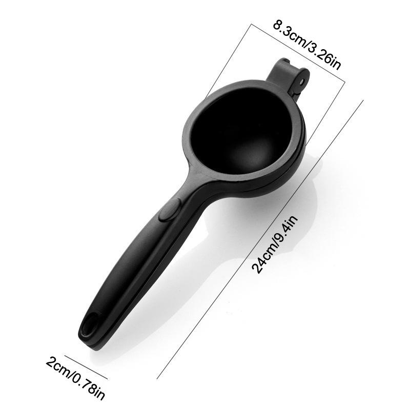 

Бытовая ручная соковыжималка для фруктов и лимонов из алюминиевого сплава, пресс-машина для цитрусовых, апельсинов, долговечный кухонный инструмент чёрный