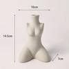 Human Body Styling Art Vase  Silent Wind Ceramic Vase  Sculpture White Primitive Embryo Floral Organ Ins Hotels Home Decorate