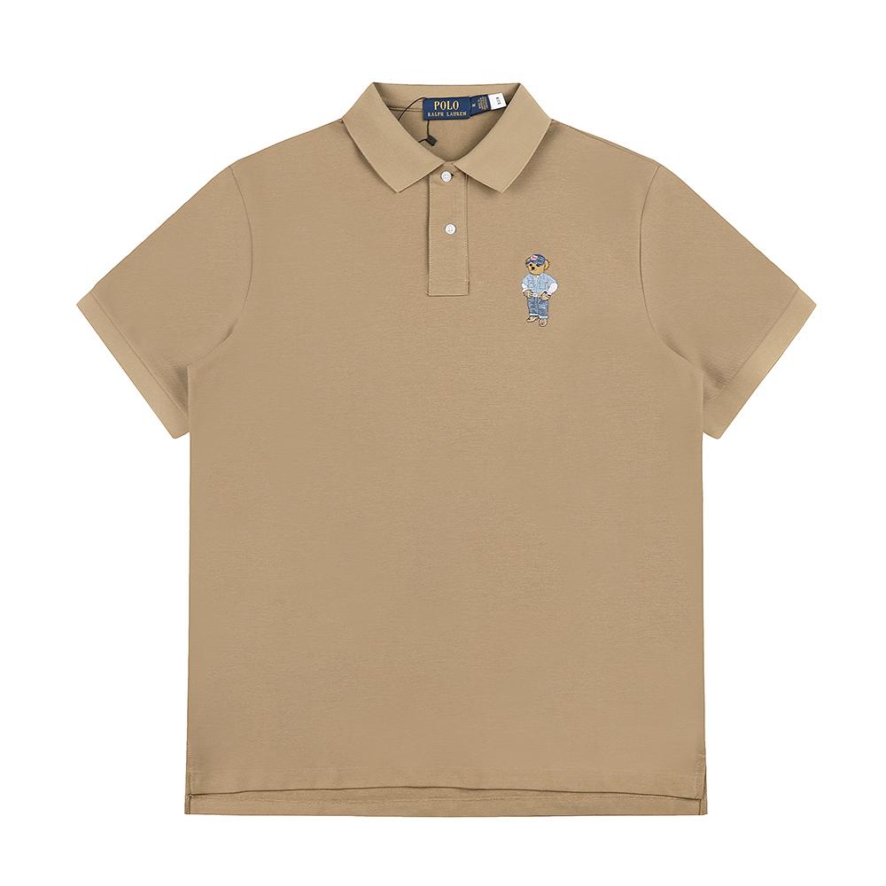 Ralph Lauren Letní Pánské a Dámské Pique Polo Tričko ze 100% Bavlny s Vyšívaným Logem Medvídka Polo