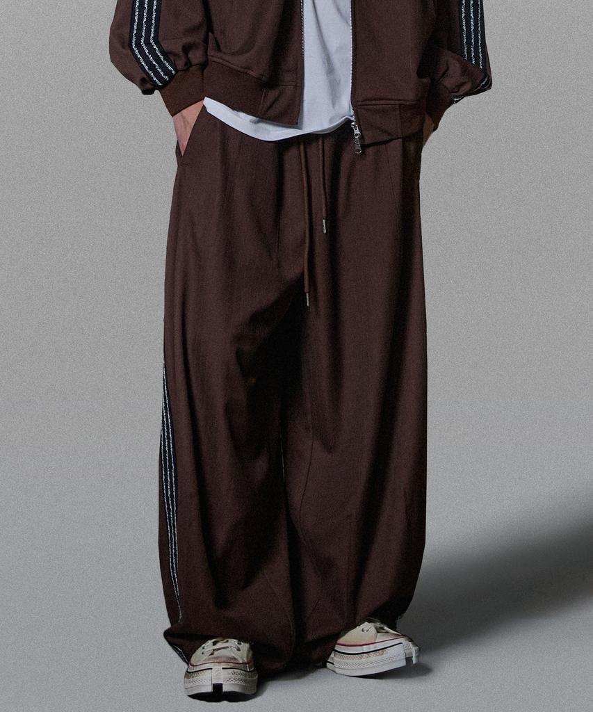 NOT4NERD Thorns Line Track Pants - Brown