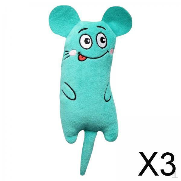 

3x Catnip Cat Toys Cute Kitten Entertaining for Chewing Cleaning Playing