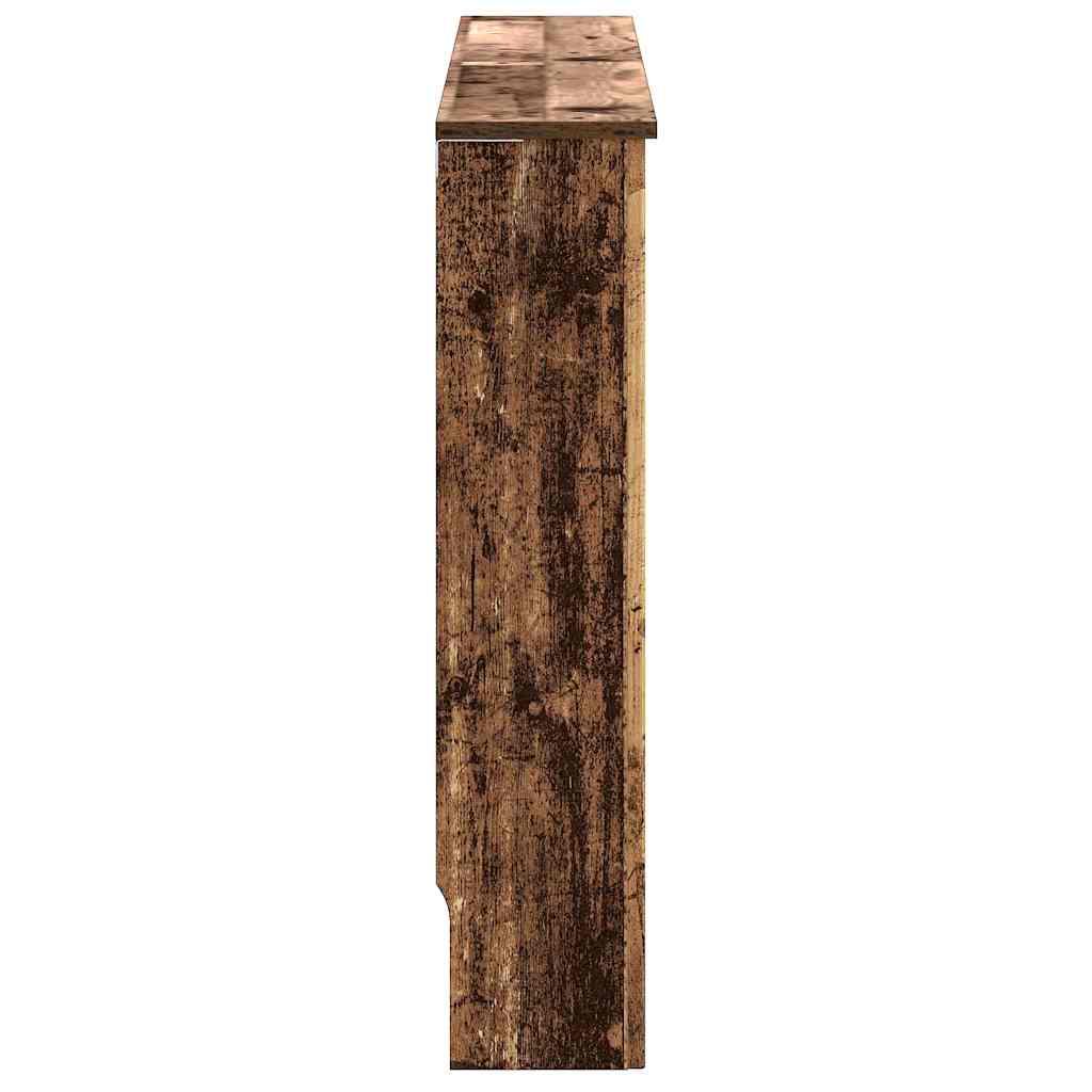 Radiator Cover Rustic Wood Style 152 x 19 x 81.5 cm Engineered Wood