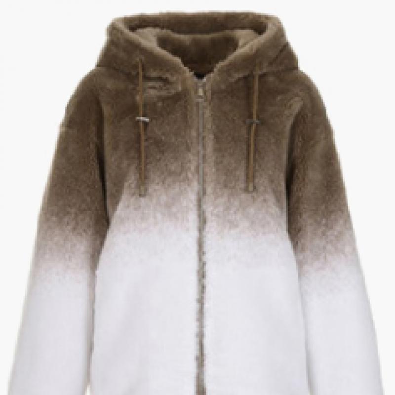 La Belle Shinyoung Fur Wool Fleece Hoodie Jacket Lb102jk