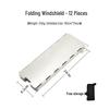 Ultra-light Aluminum Alloy Camping Stove Windscreen - Windproof, Folding with Pins, Available in 8, 10, 12 Pieces