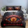 Manchester United Bedding Set Bedding Duvet Cover Set Duvet Cover Pillowcases Home Decor (1 * Duvet Cover 2 * Pillowcases, Without Duvet Insert)