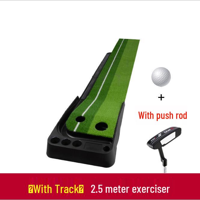 Indoor Ball Return Golf Putting Practice Set with Baffle - Portable and Popular