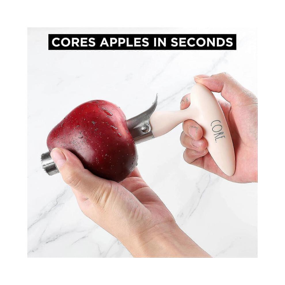 Apple Corer Tool - Easy To Use Stainless Steel Apple Core Remover with Comfortable Handle - Removes Core And Pits Of Apples, Pears, Peppers And More (