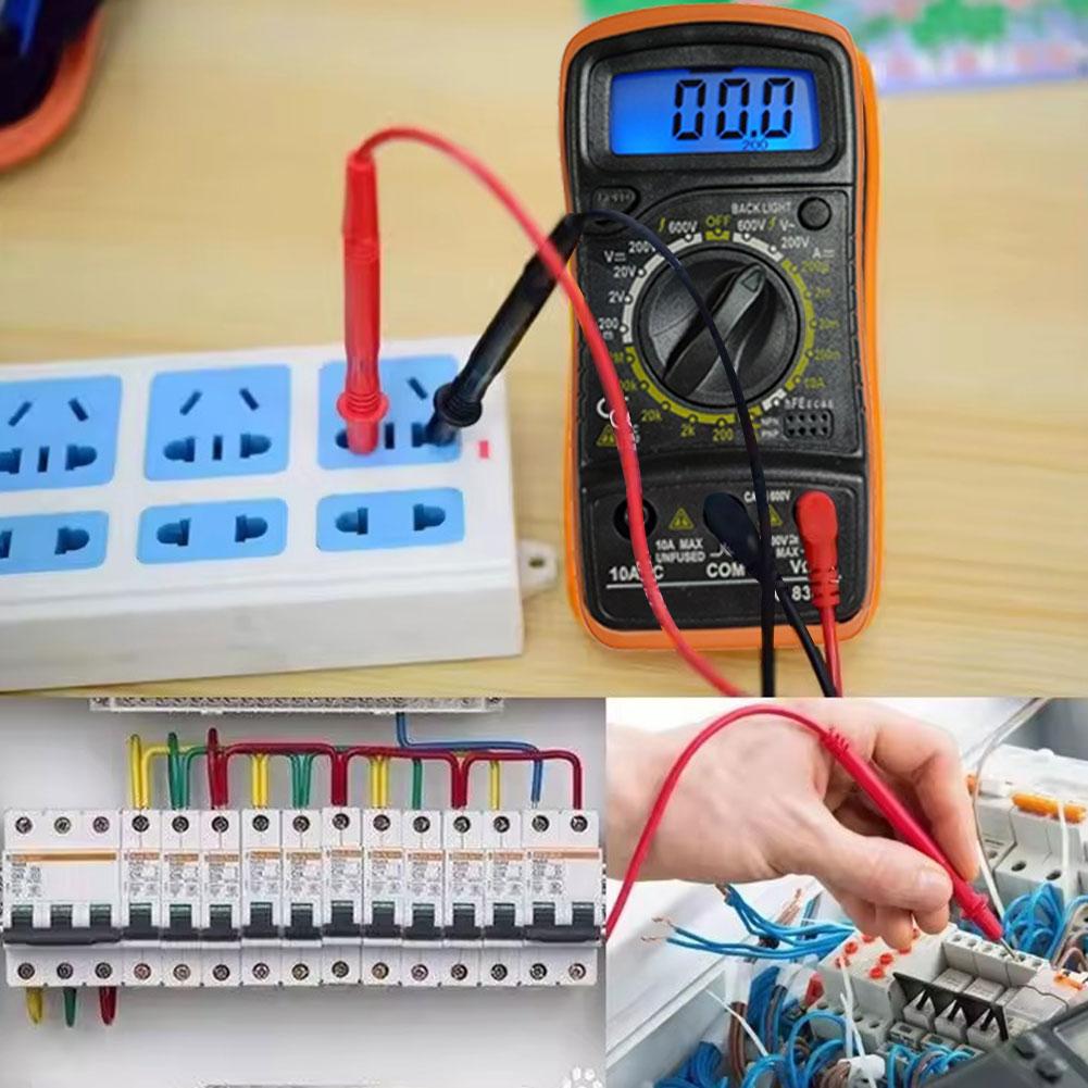 Digital Multimeter with LCD Backlight Accurately Test Voltage Multimetro Voltmeter Ohm ACAmmeter Meter Tester T3L1
