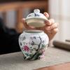 Blue and White Porcelain Tea Jar, Ceramic Jar, Mini Small Sealed Jar, Fragrance Powder Container, Tea Box, Storage Bottle