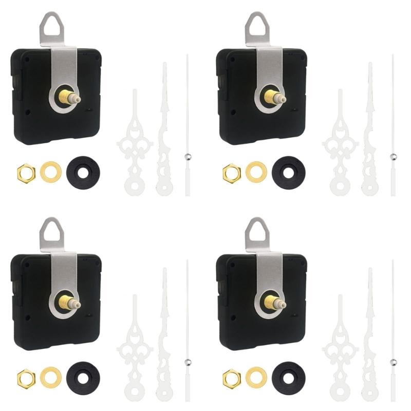 Quiet Move Movement Mechanism Plastic Housing Replacement Parts For DIY Wall Desk Clocks Precise Timing Quiet 4Sets