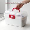 Portable Multi-layer Plastic First Aid Kit with Logo Printing Option