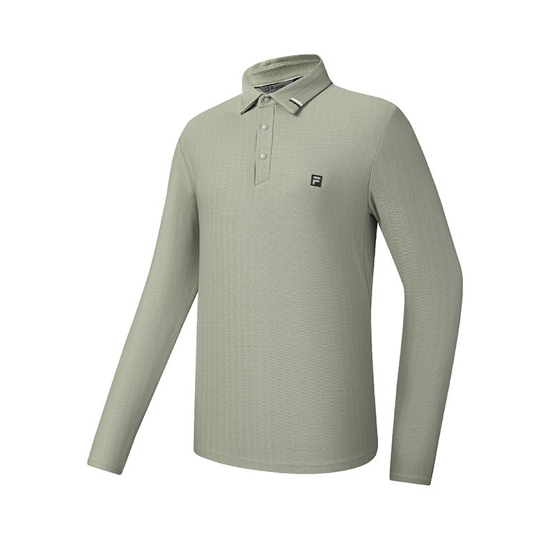 FILA Golf Polo Shirt Men s Feather Gray green A11M615203FGN 3XL