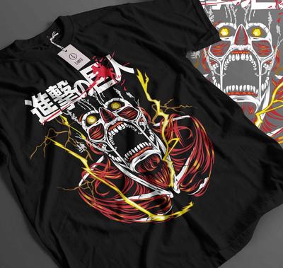 Armored Titan, Attack On Titan Black Shirt Tee Gift 231