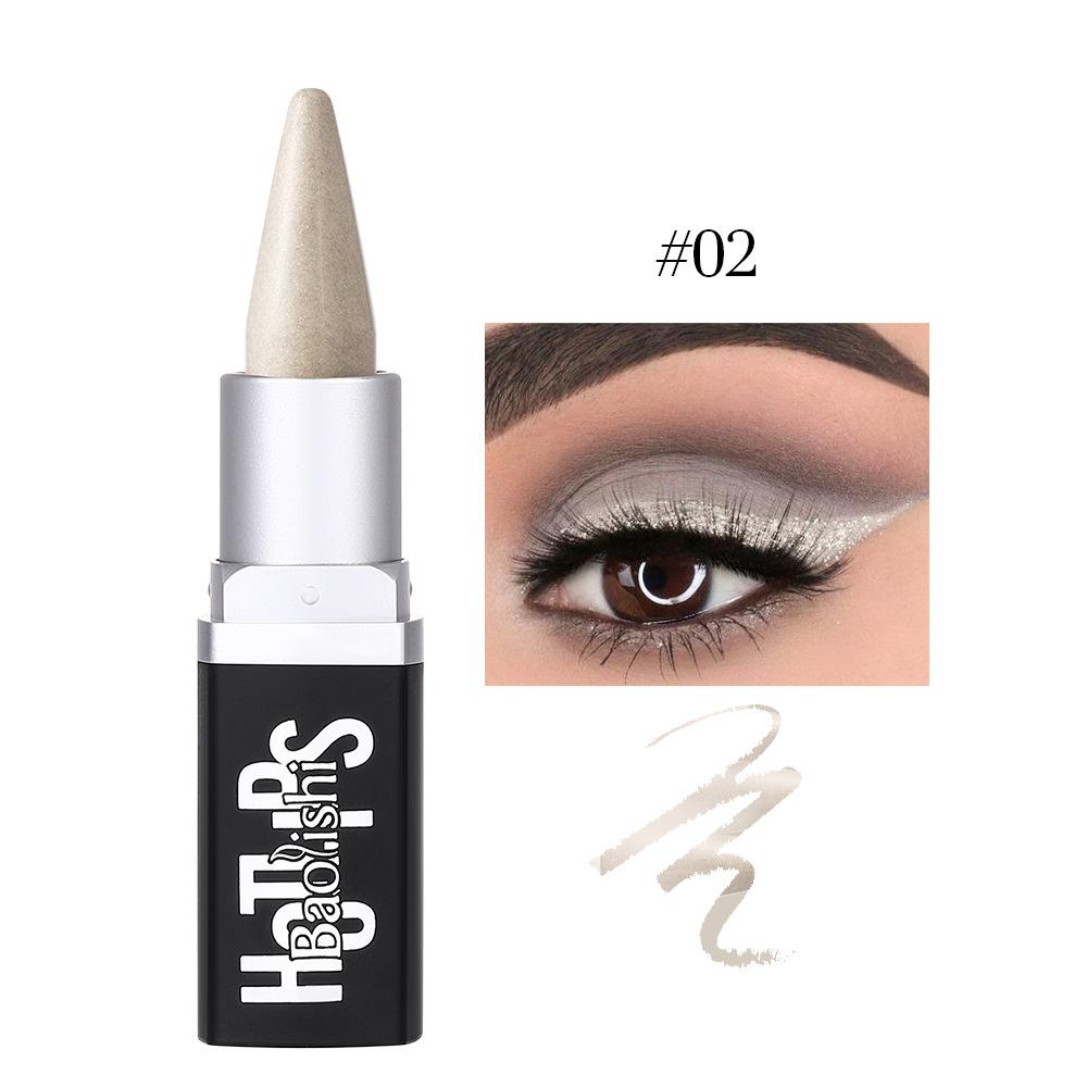6-Color Pearlescent Eyeliner Stick Eyeshadow Stick Waterproof Non-Smudge Eyeliner Cream Quick Dry Long Lasting Eyeliner Pen Eyeshadow