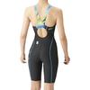 Swimsuit Racing Spats Black X Blue L [Arena] One-Piece (Open Back/Half Leg) Women's (BKBU)