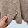 Export Cut Label Autumn and Winter New Female Long Sleeve Wool Knitwear Women's round Neck Single-Breasted Cardigan Outerwear Top Easiest for Match