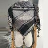 Ready Stock Palestine Hijab Woven Keffiyeh Head Scarf Arabic Men 5 Colors Shemagh Kuffiyeh Yashmagh Kufiya Scarf Many Colors