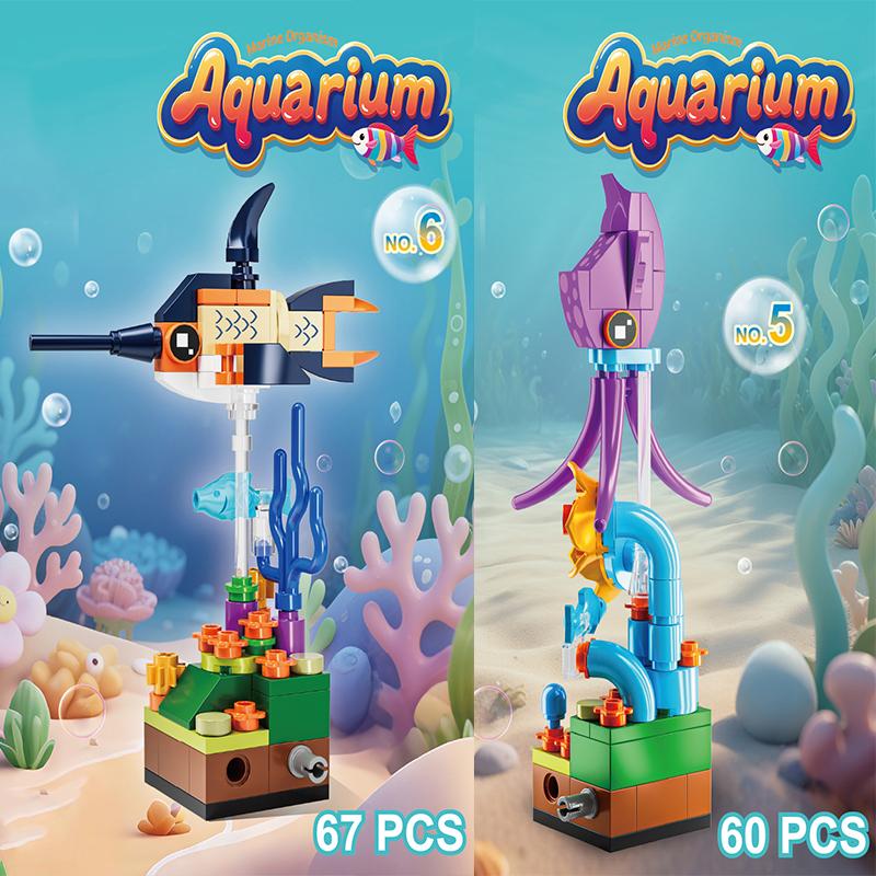 1271PCS Sea Turtle Building Blocks Set – Marine Life & Aquarium Model Bricks, Adult Creative Decor, Ocean-Themed MOC Toys Gifts