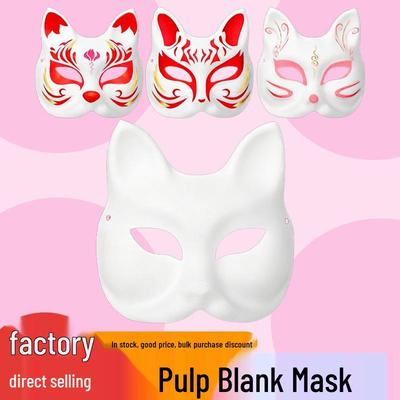 Maschera Fai-da-te Volpe Bianca Dipinta a Mano per Uomini e Donne – Perfetta per Feste ed Eventi in Costume