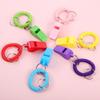 5pcs Plastic Spring Wristband Whistle With Rope Rugby Party Whistle  Training School Soccer Tools
