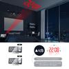 LED Digital Alarm Clock Table Watch Electronic Desktop Clocks USB Wake Up FM Radio Time Projector Snooze Function 2 Alarm