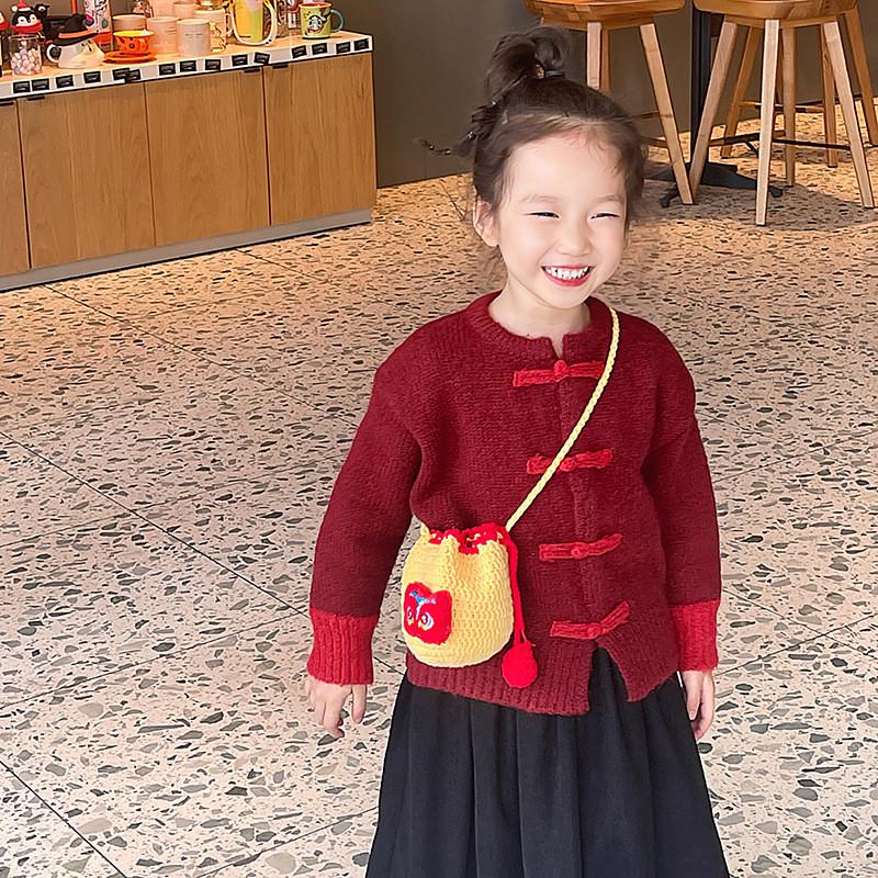 Made Yarn Breathable Gender Neutral Childrens Lucky Pouch With Vibrant Colors And Designs Cute