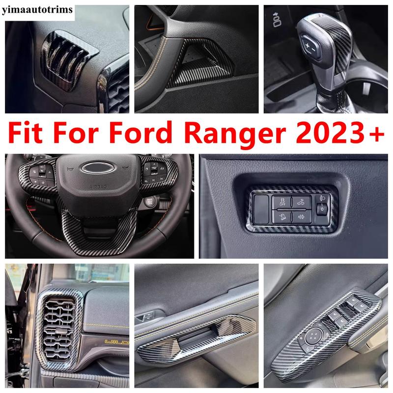 Head Lamp / Window Lift / Gear Shift Head / AC Air Condition Outlet Vent Cover Trim Accessories For Ford Ranger 2024 2025
