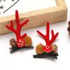 2pcs/Set Kawaii Christmas Elk Ear Hair Clip Women Girl Santa Snowman Hairpin Xmas Party Barrettes For Kids Cosplay Headwear