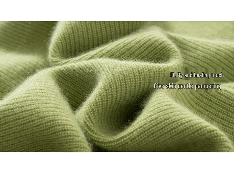 2024 Ejia Style Women's 100% Pure Cashmere Cardigan - Autumn/Winter Loose Knit Handmade Sweater Coat