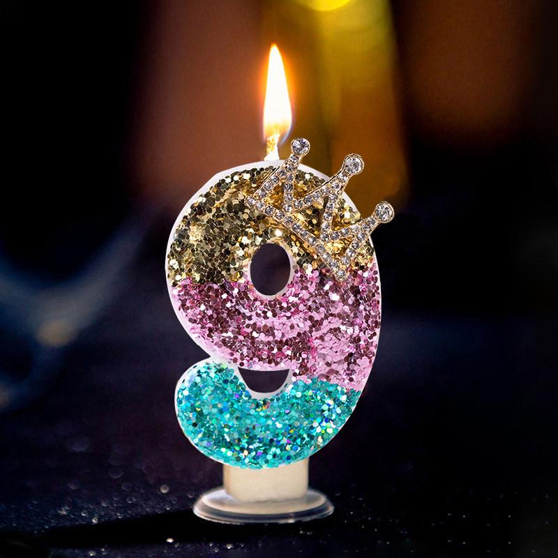 Creative Crown Birthday Number Candles - Adult & Kids Cake Decoration Topper