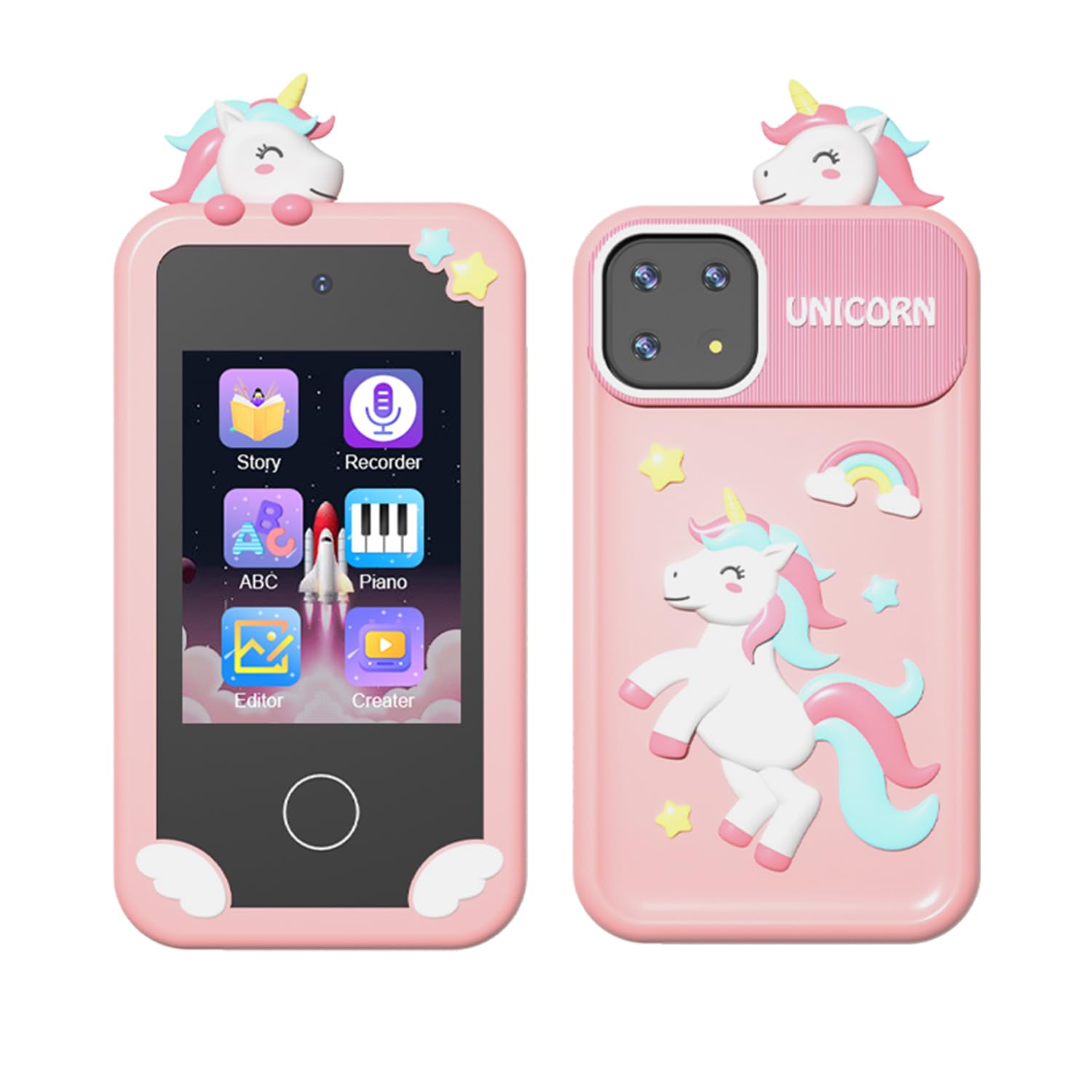 Kids Smartphone, Children s Smartphone, Educational Toy, 1000mAh Battery, Educational Games, English Learning, Selfie, Popular Kids Mobile Phone,