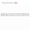 Stationery Students Ruler 20 30 50cm Straightedge Transparent Ruler Board  Measuring Supplies