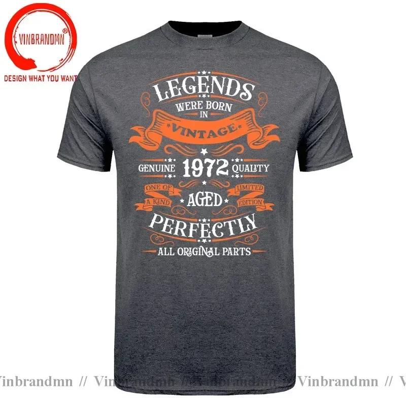Vintage Legends Were Born In 1972 Tshirt Made In 1972 Limited Edition All Original Parts T Shirt Perfect Birthday Gift Clothing