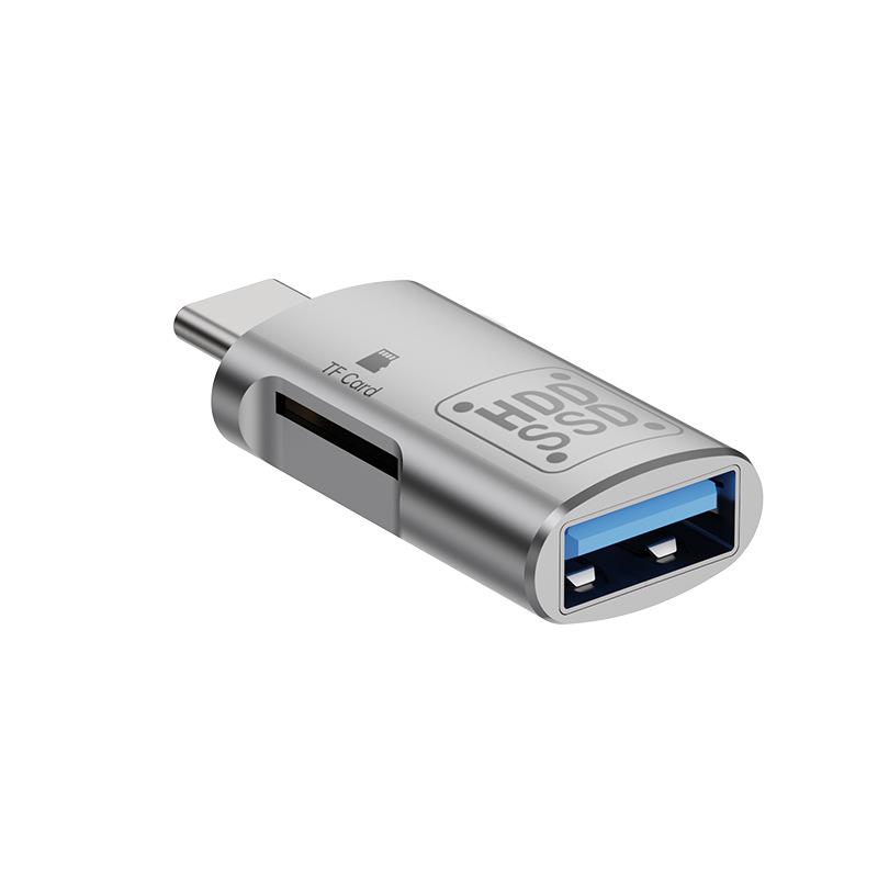 Type C High Speed Micro SD TF Memory Card Reader for iPhone 15 Huawei Mobile Phone PD Charging Dongle Charger Cable Adapter