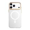 Lightweight Semi Transparent Frosted Magnetic PC Phone Case For iPhone 18 Pro, Anti-Fingerprint Metal Buttons Lens Protection Wireless Charging Cover