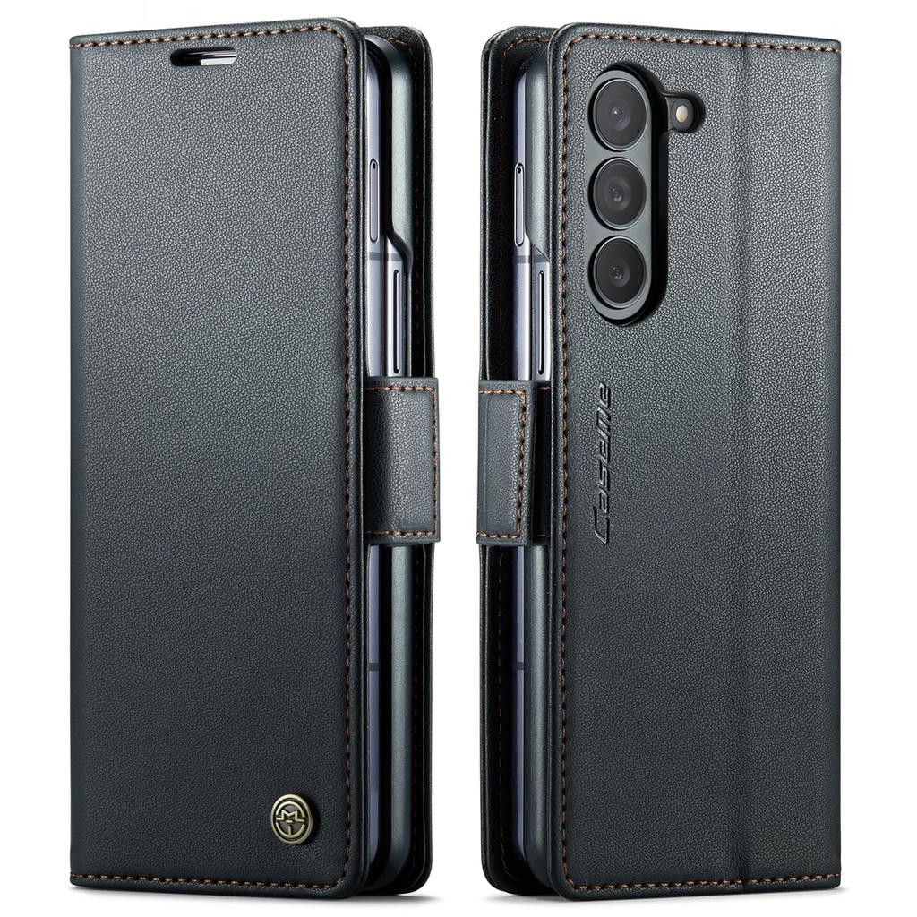 Business Wallet Cards Solt Leather Case for Samsung Galaxy Z FOLD 6 5 5G Fold5 ZFOLD5 Full Protection Bag Book Cover Flip Fundas