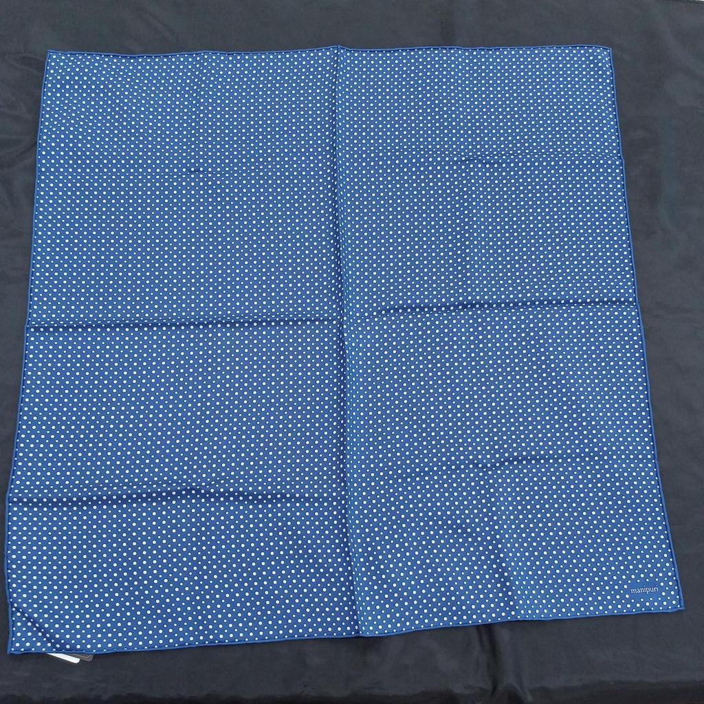Used MANIPRI Polka dot, blue scarf