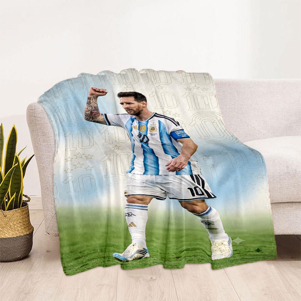 Messi 518 Decke Strapazierfähiger Komfort Geeignet für Stuhl Sofa Bürostuhl Ganzjahresgebrauch Wärmende Dekoration Geschenk für Reisen Zuhause Geburtstage