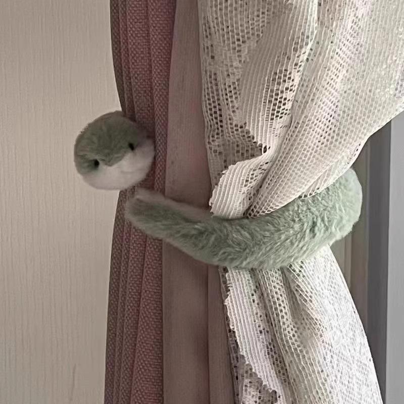 Green Snake Plush Toy - Year of the Snake Mascot & Living Room Ornament