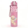 1PC Baby Angel Figure 750ml Sports Water Bottle Leakproof Straw Lid Outdoor Office Home