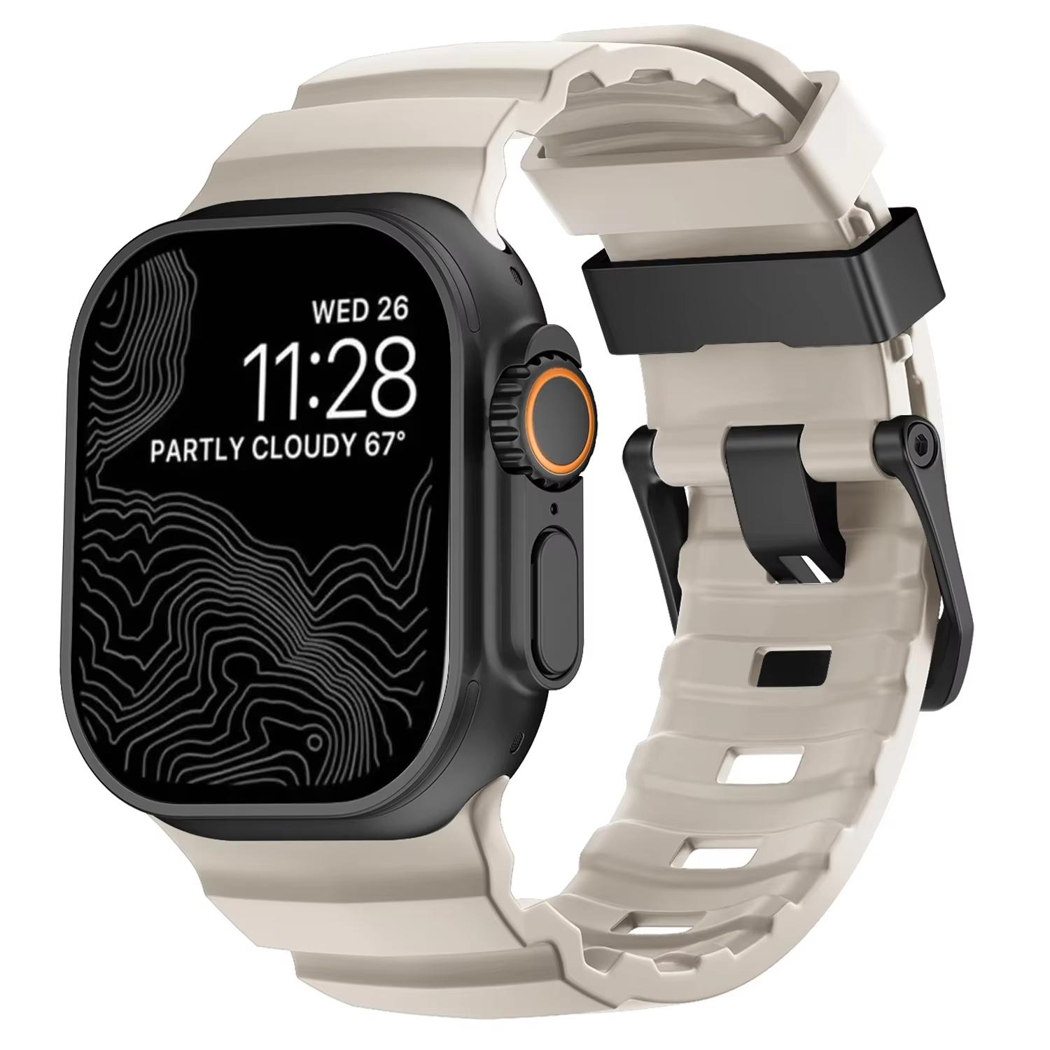 

Sport Silicone Straps for Apple watch ultra2 band 49mm 45mm 44mm 46mm 42mm Accessories Correa bracelet iwatch Series 9 8 7 SE 10 42 44 45 46 49mm