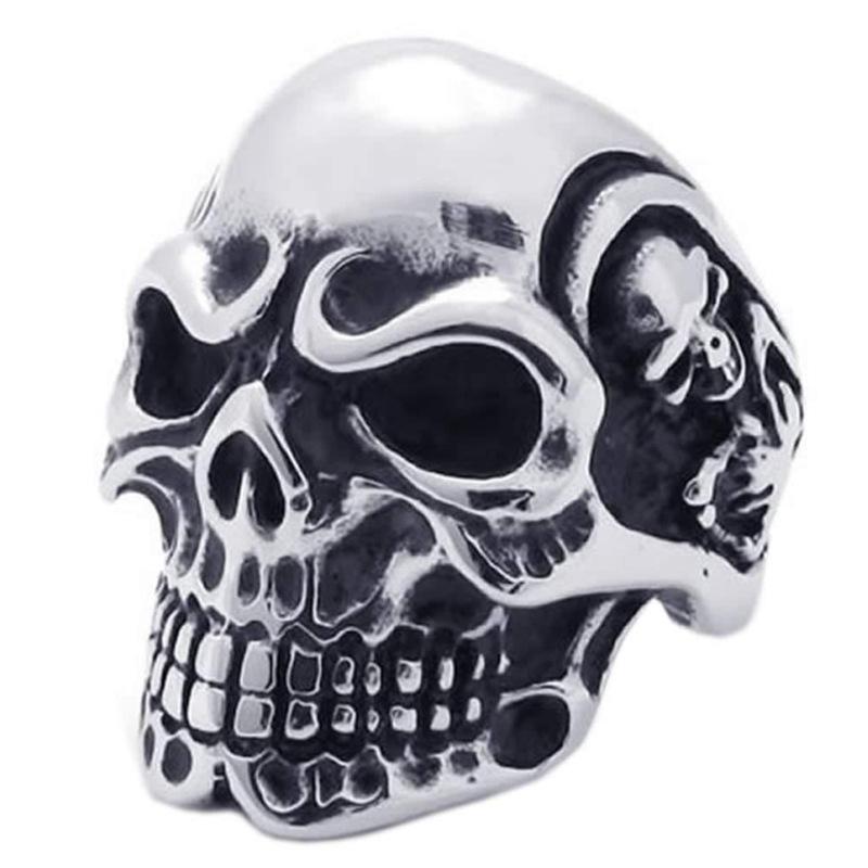 Jewelry Retro Oversized Skull Ghost Head Men's Ring