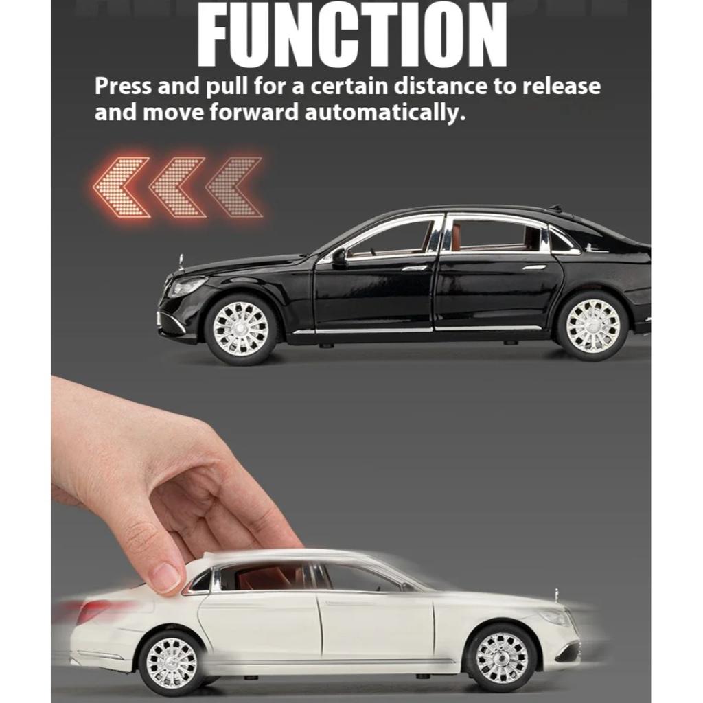 1/24 Scale BENZ E300 Alloy Car Mold Ornament Metal Die Cast Sedan Car Model Boy Gift Sound and Light Children Simulated Toy Car