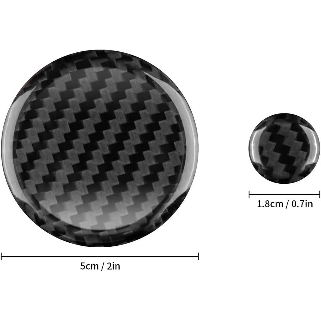 Carbon Fiber Multimedia Button Panel Cover Sticker Interior Trim for Cadillac CT5 CT6 XT4 XT5 XT6 Accessories