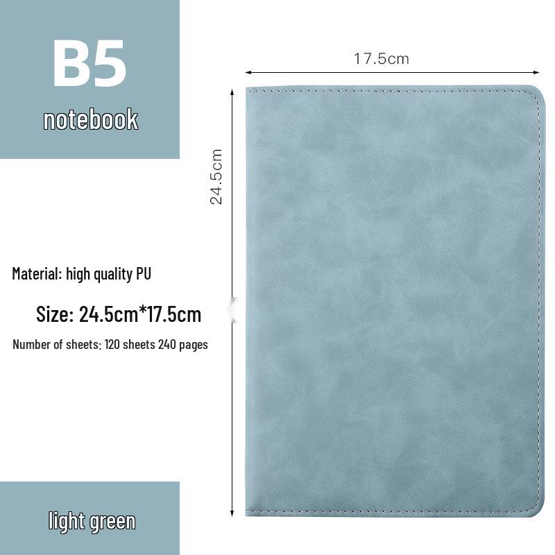 Color-Changing PU Business Notebook: Custom A5/B5 Notepad with Printable Logo for Meeting Minutes.