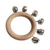 Hand Bell Rattle Wood Educational Toy Musical Instrument Bells for Party Gathering