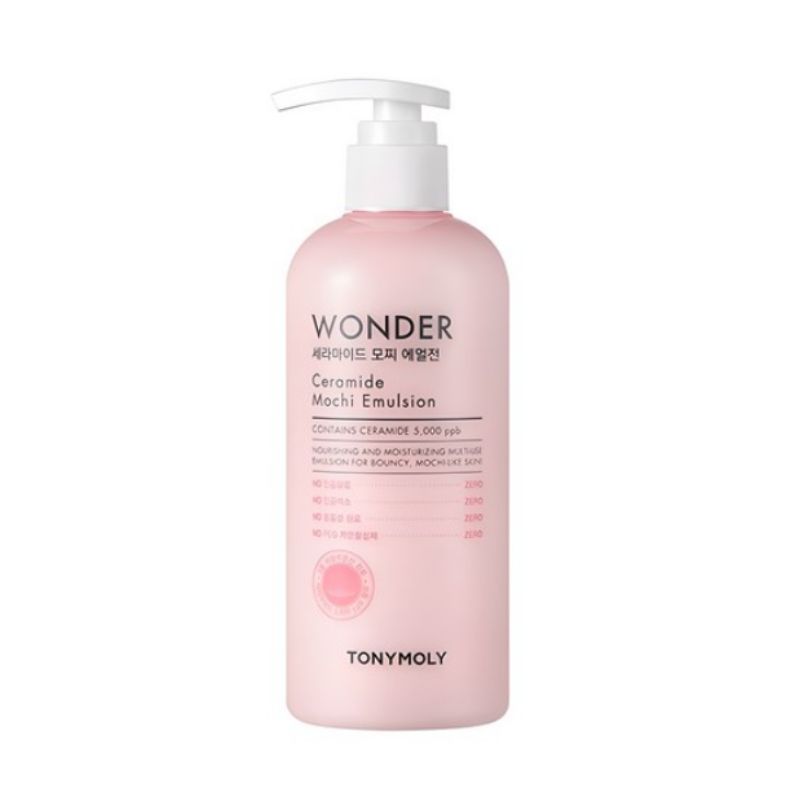 TONYMOLY Wonder Ceramide Mochi Emulsion 300ml – Lightweight Hydrating Lotion for Dry & Sensitive Skin | K-Beauty Barrier Repair Moisturizing Emulsion