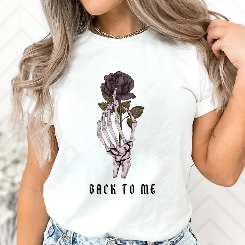 

The Rose Back To Me T-Shirt Kpop Shirts The Rose Kpop Tee Y2k Top Vintage K-Rock Shirt Dual Album Black Rose Gift S